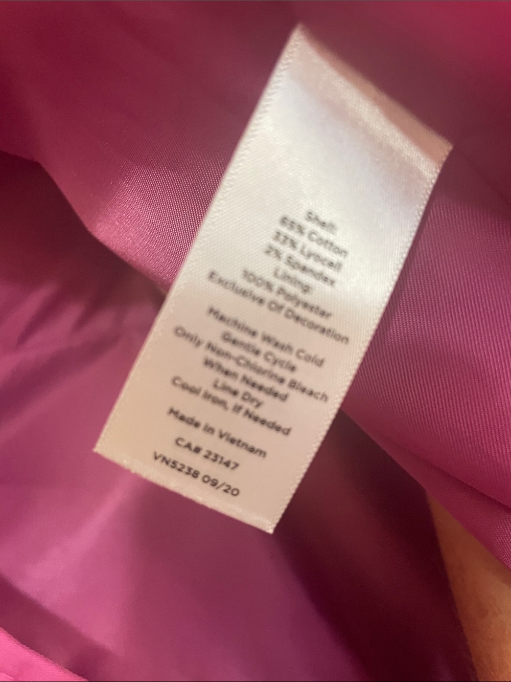 Talbots Vibrant Pink Button-Front Trench Coat - Picture 7 of 7
